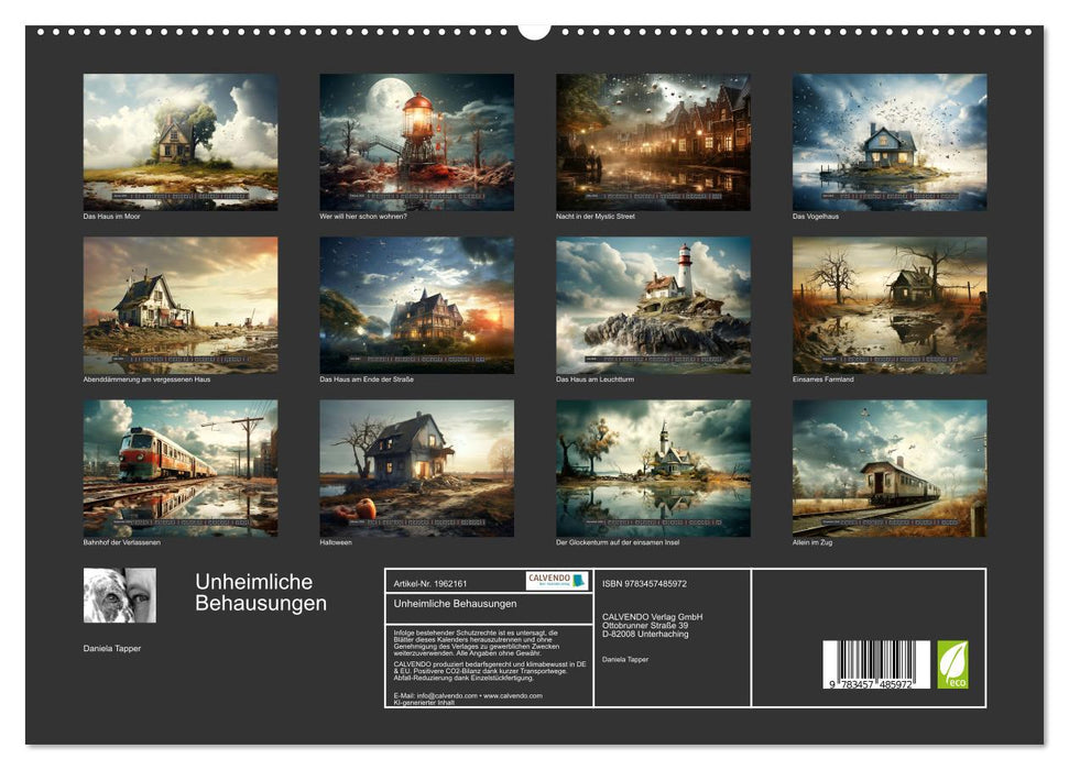 Unheimliche Behausungen (CALVENDO Premium Wandkalender 2026)