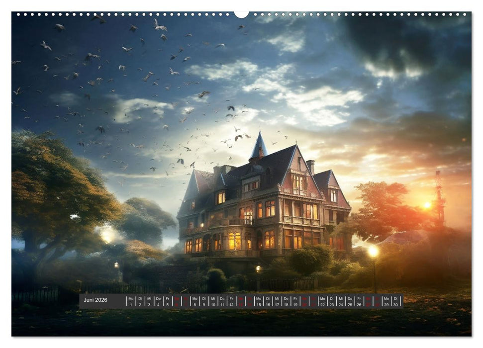 Unheimliche Behausungen (CALVENDO Premium Wandkalender 2026)