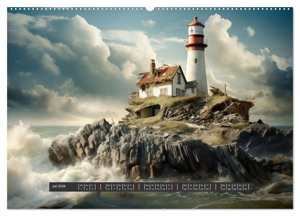 Unheimliche Behausungen (CALVENDO Premium Wandkalender 2026)