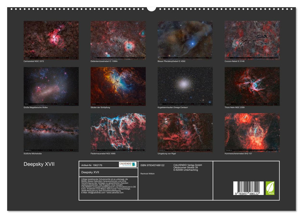 Deepsky XVII (CALVENDO Premium Wandkalender 2026)