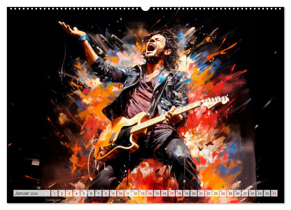 ROCK Spüre die grenzenlose Power (CALVENDO Premium Wandkalender 2026)