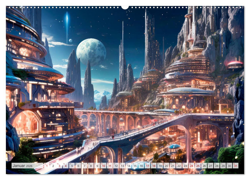 SCIENCE-FICTION Leben auf fernen Planeten (CALVENDO Wandkalender 2026)