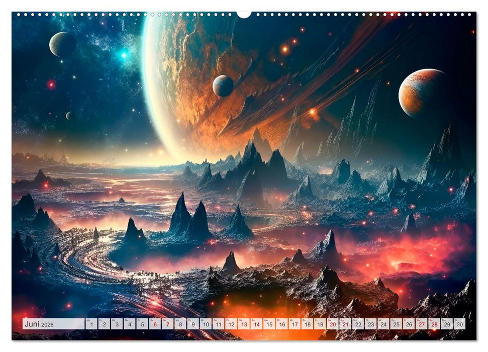 SCIENCE-FICTION Leben auf fernen Planeten (CALVENDO Wandkalender 2026)
