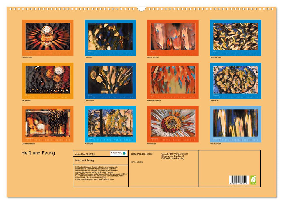 Heiß und Feurig (CALVENDO Wandkalender 2026)