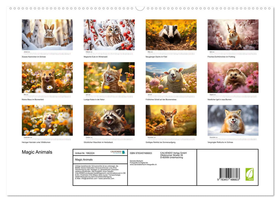 Magic Animals (CALVENDO Premium Wandkalender 2026)