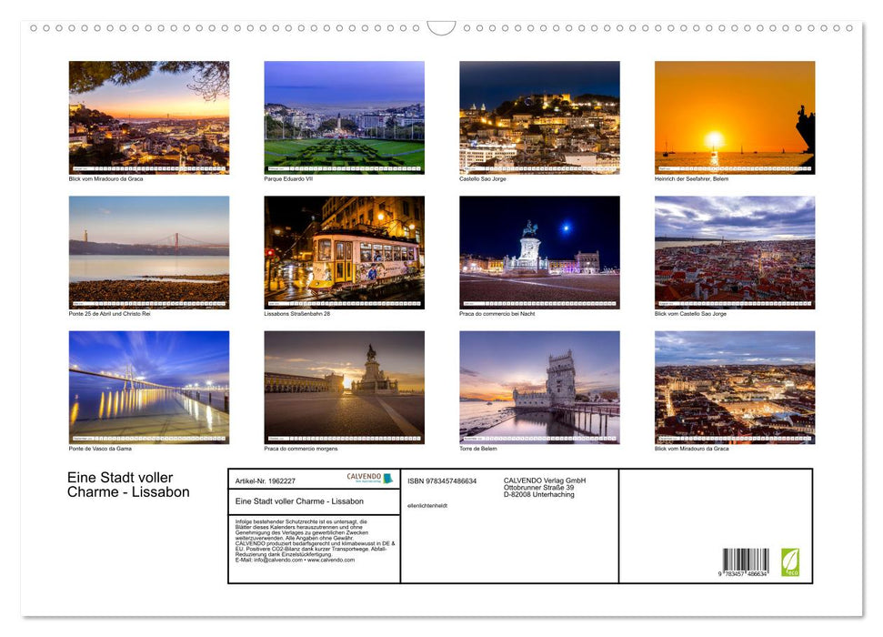 Eine Stadt voller Charme - Lissabon (CALVENDO Wandkalender 2026)