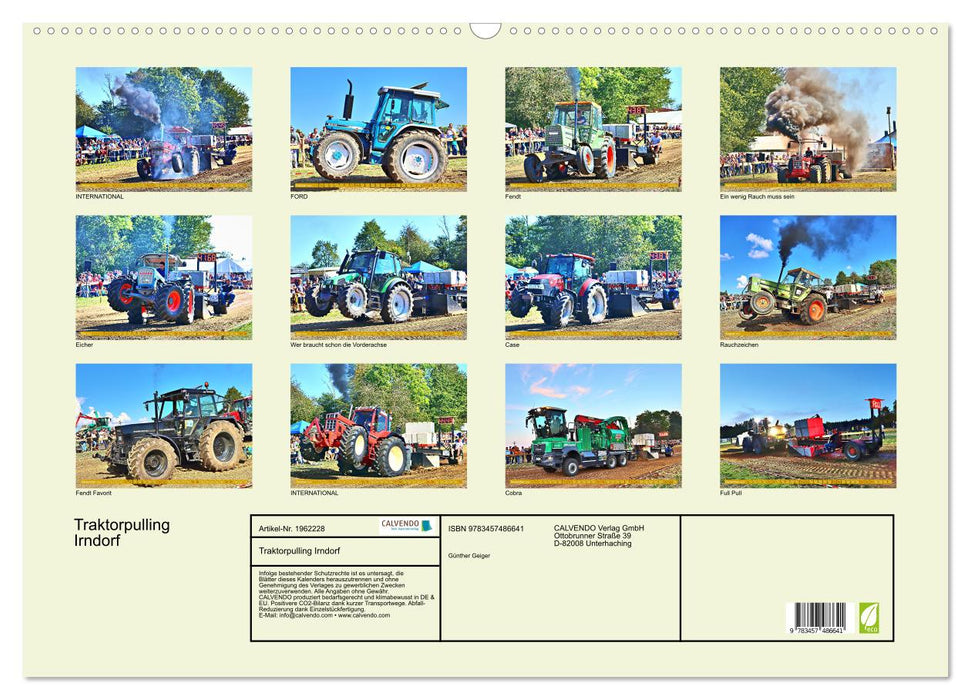 Traktorpulling Irndorf (CALVENDO Wandkalender 2026)