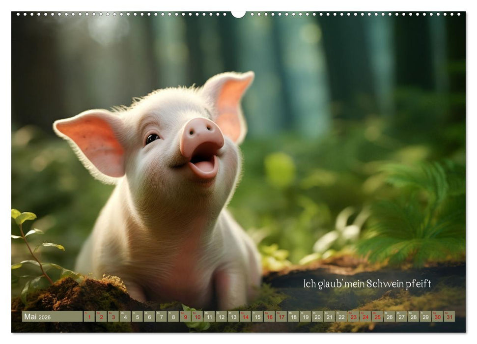 Tierische Sprichwörter (CALVENDO Wandkalender 2026)