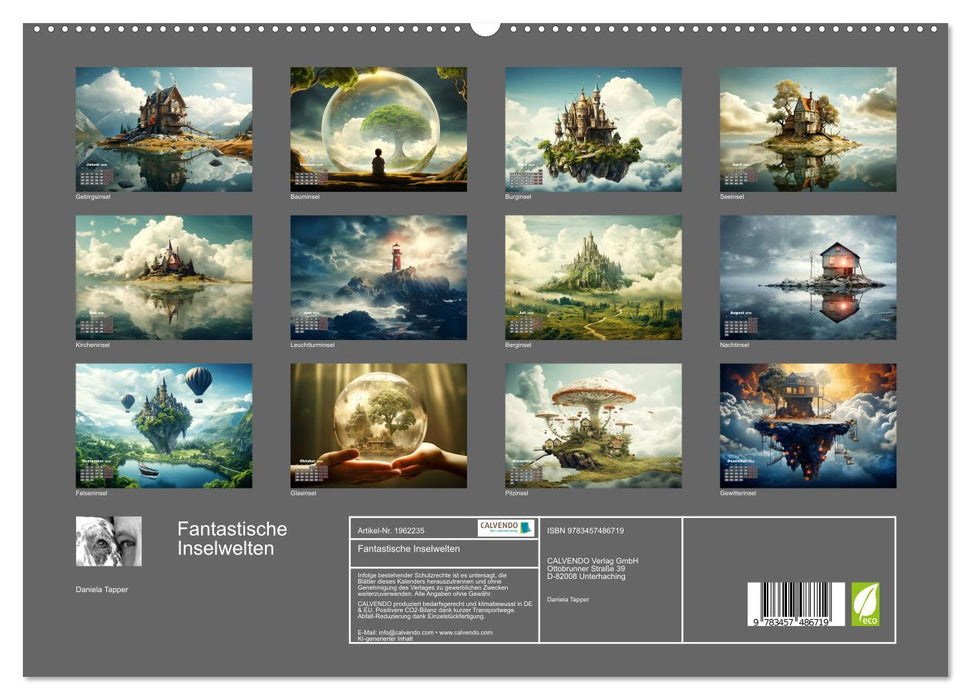 Fantastische Inselwelten (CALVENDO Premium Wandkalender 2026)