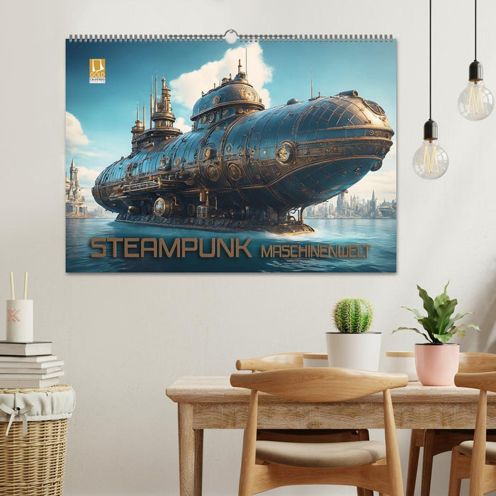 Steampunk Maschinenwelt (CALVENDO Wandkalender 2026)