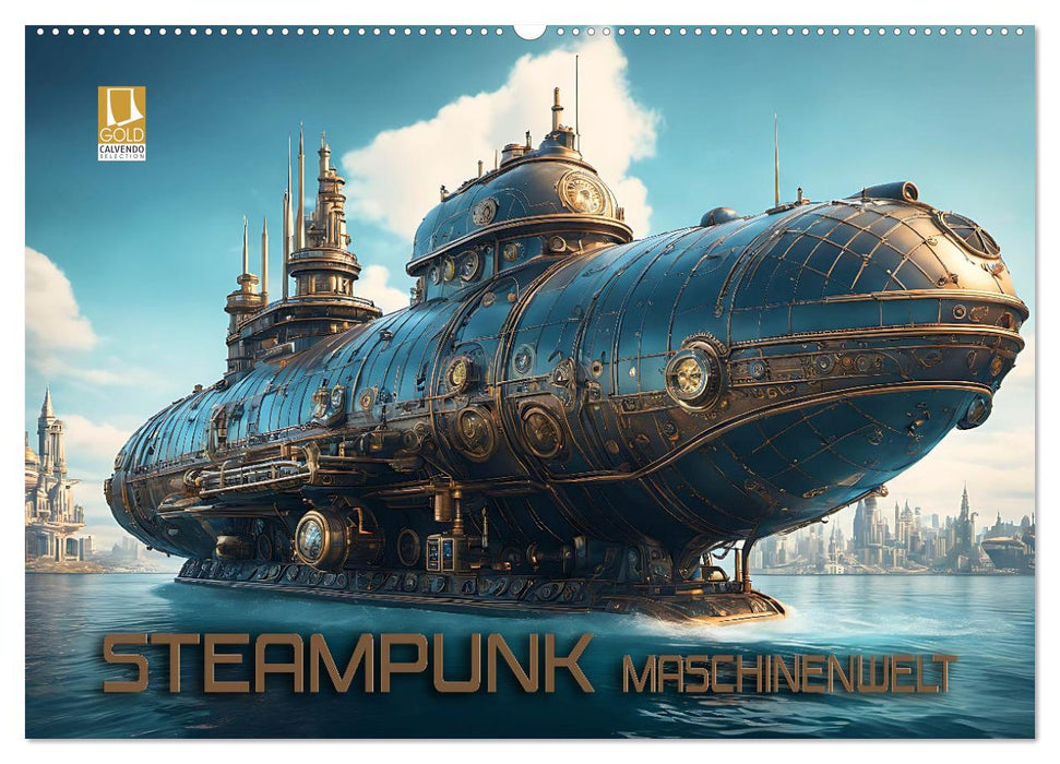 Steampunk Maschinenwelt (CALVENDO Wandkalender 2026)