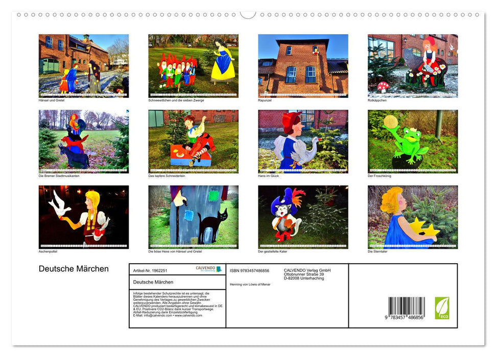 Deutsche Märchen (CALVENDO Premium Wandkalender 2026)