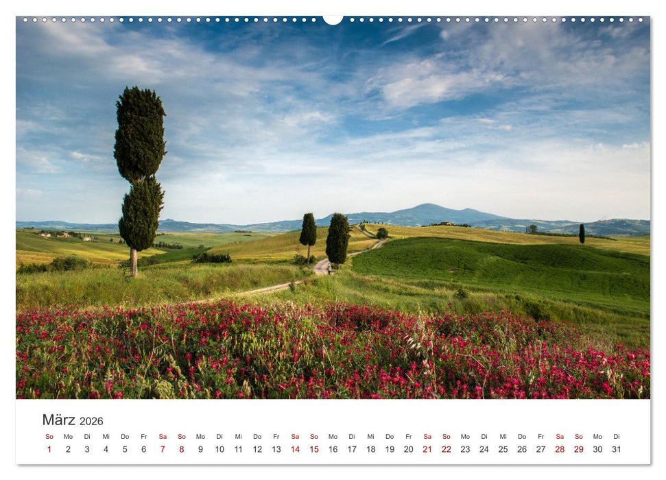Grüne Farbtöne Toskana (CALVENDO Wandkalender 2026)
