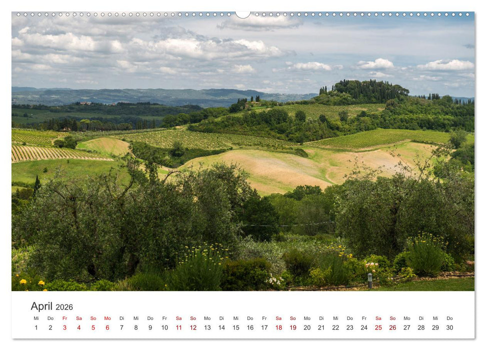 Grüne Farbtöne Toskana (CALVENDO Wandkalender 2026)