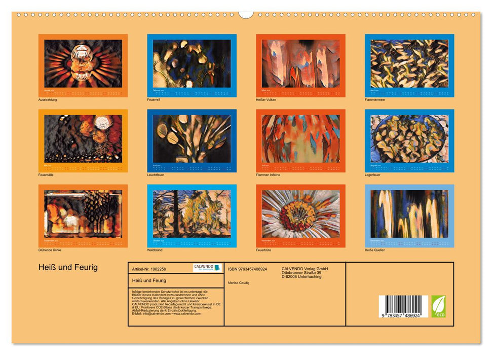 Heiß und Feurig (CALVENDO Premium Wandkalender 2026)