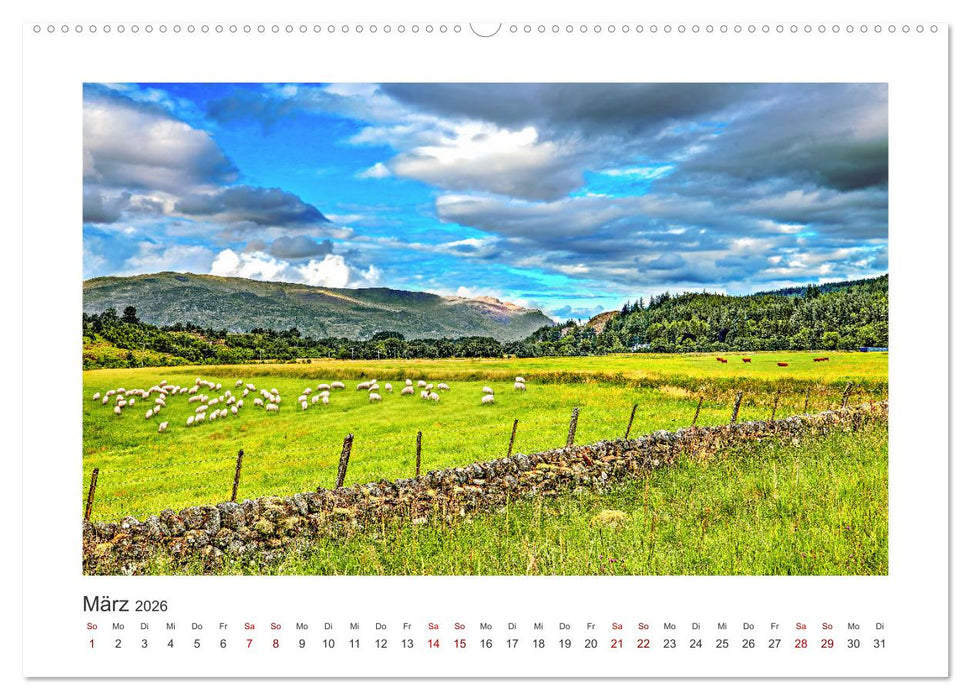 Schottland - Magische Landschaften der Highlands (CALVENDO Premium Wandkalender 2026)