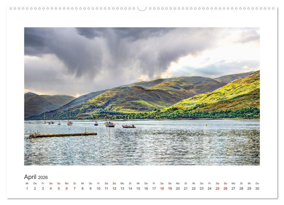 Schottland - Magische Landschaften der Highlands (CALVENDO Premium Wandkalender 2026)