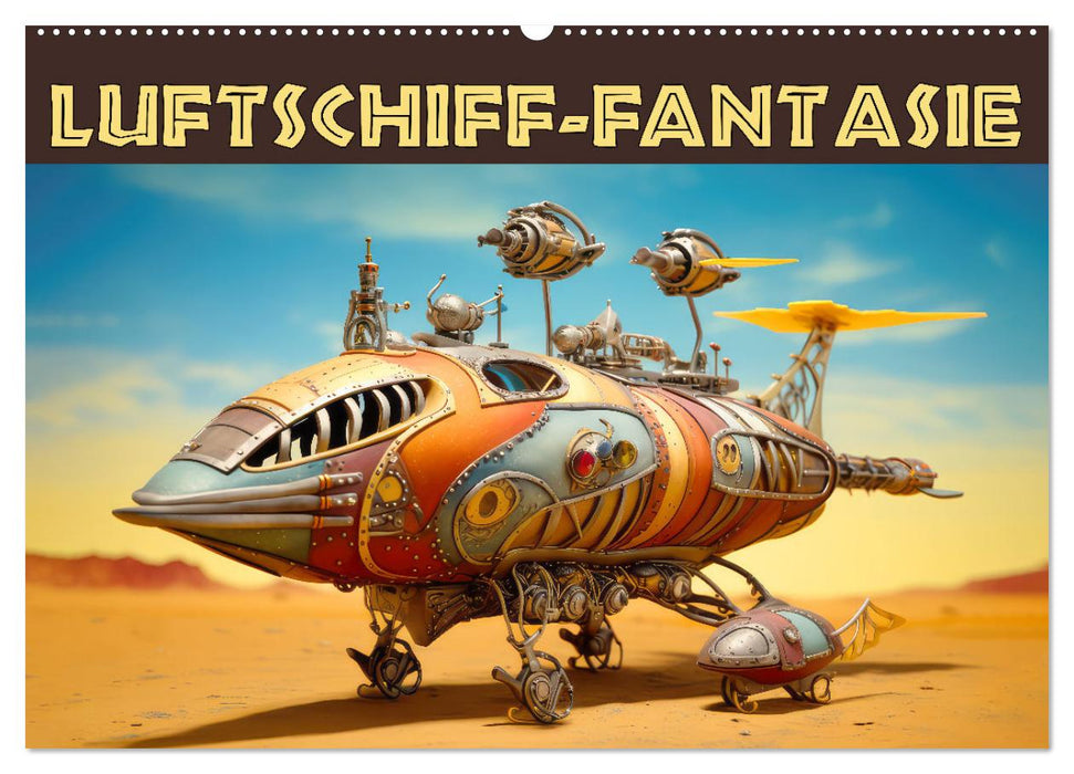 Luftschiff-Fantasie (CALVENDO Wandkalender 2026)