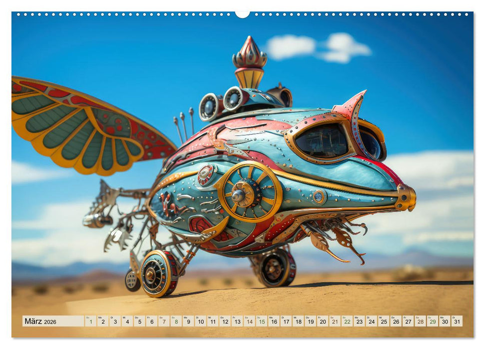 Luftschiff-Fantasie (CALVENDO Wandkalender 2026)