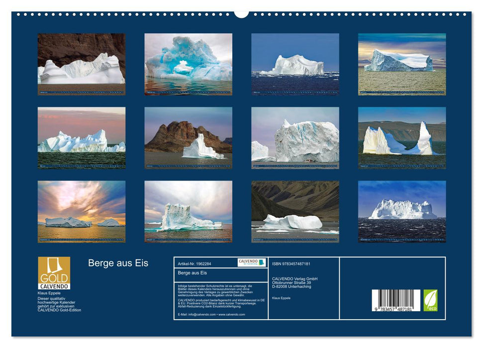 Berge aus Eis (CALVENDO Premium Wandkalender 2026)