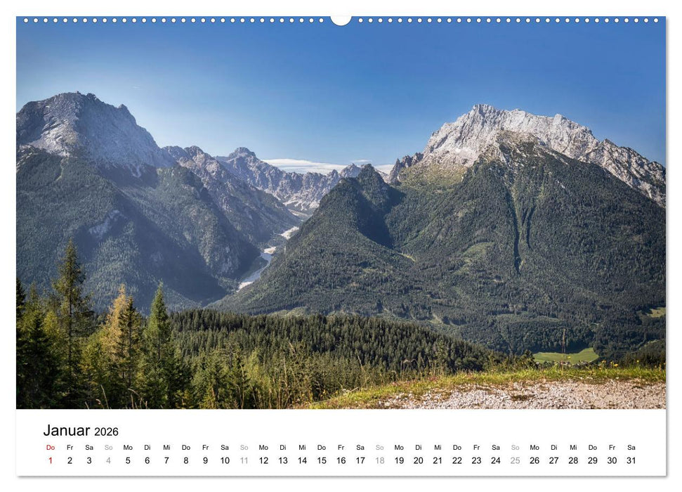 Berchtesgadener Land - Wanderhighlights in Bayern (CALVENDO Premium Wandkalender 2026)