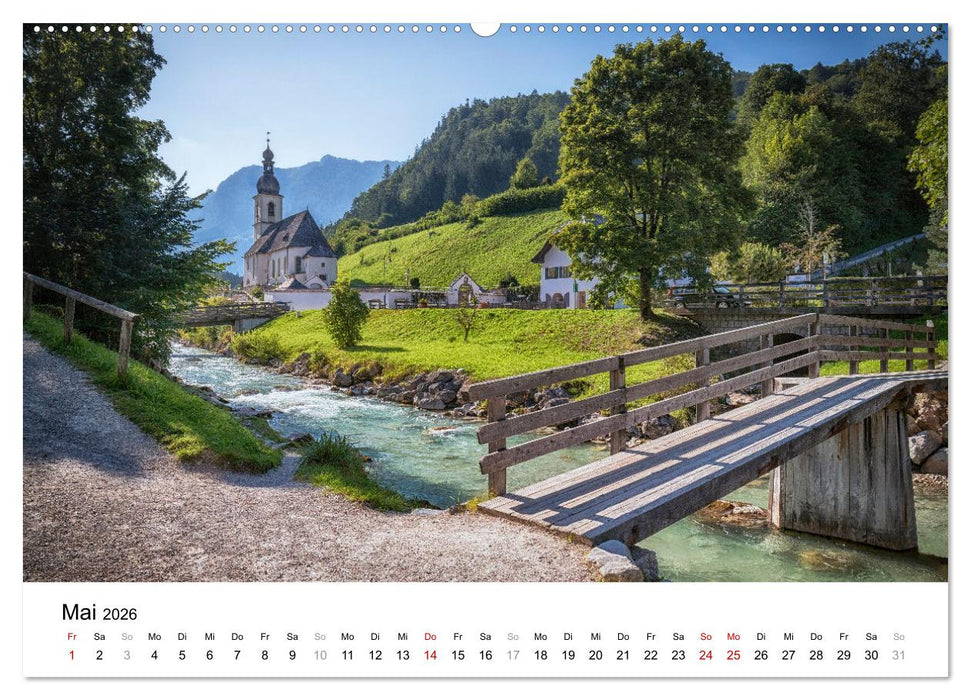 Berchtesgadener Land - Wanderhighlights in Bayern (CALVENDO Premium Wandkalender 2026)