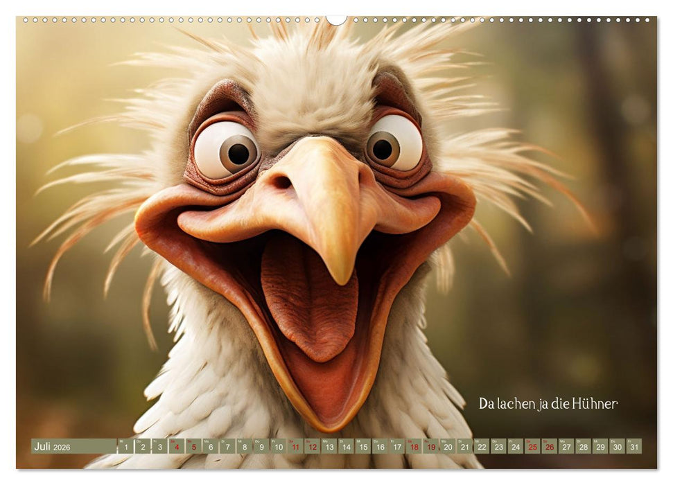 Tierische Sprichwörter (CALVENDO Premium Wandkalender 2026)