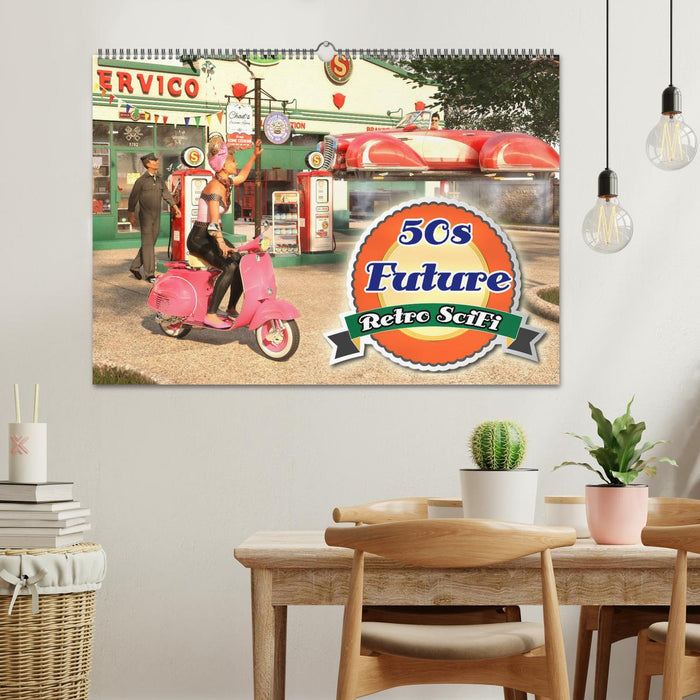 50s Future - Retro SciFi (CALVENDO Wandkalender 2026)