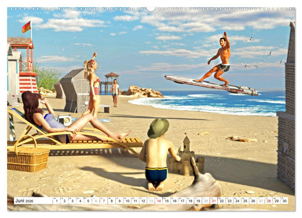 50s Future - Retro SciFi (CALVENDO Wandkalender 2026)