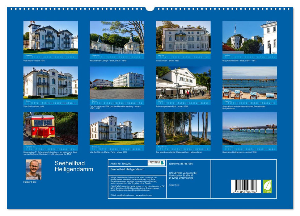 Seeheilbad Heiligendamm (CALVENDO Premium Wandkalender 2026)