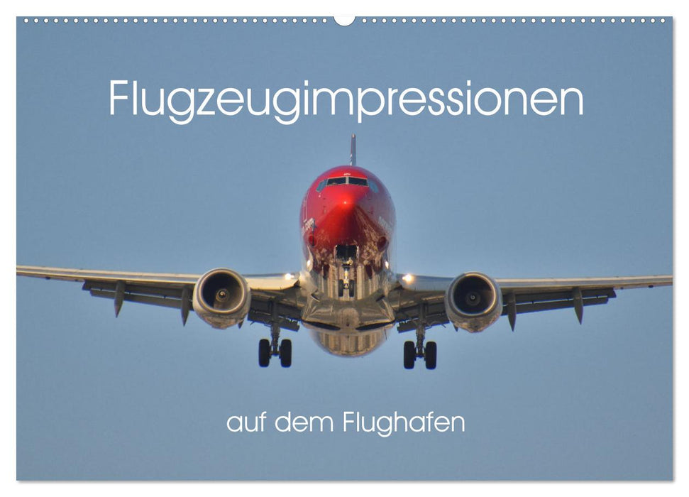 Flugzeugimpressionen auf dem Flughafen (CALVENDO Wandkalender 2026)