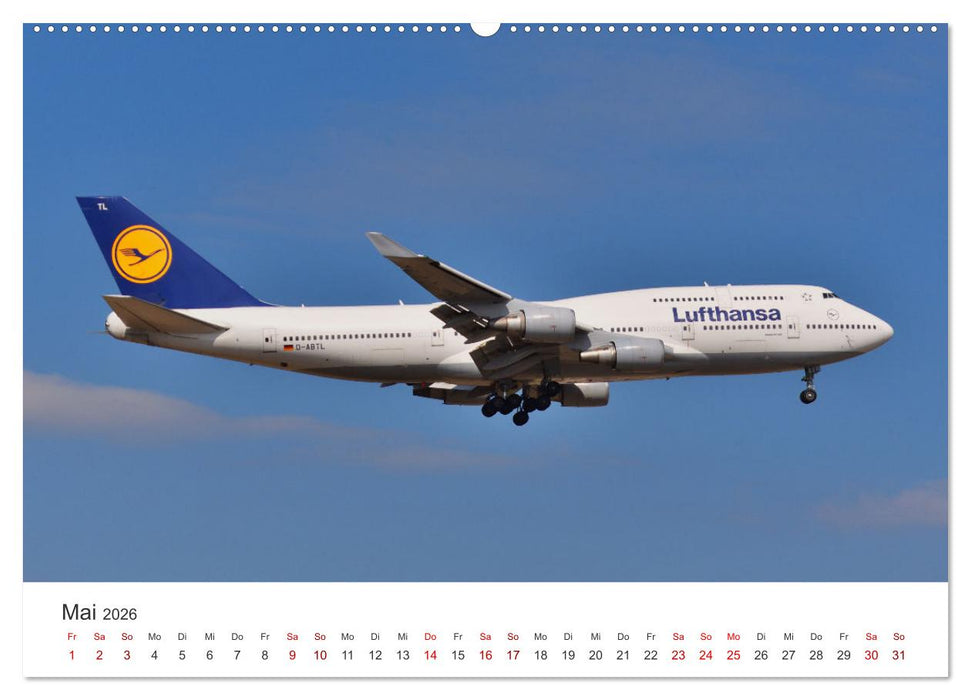 Flugzeugimpressionen auf dem Flughafen (CALVENDO Wandkalender 2026)