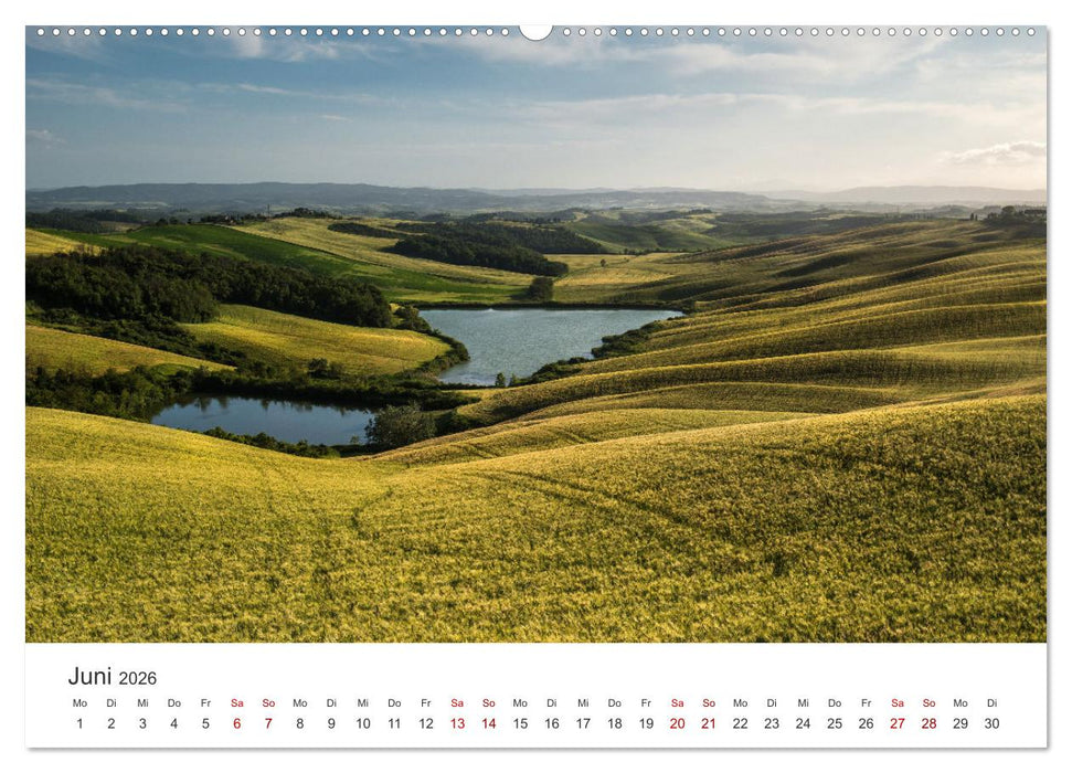 Grüne Farbtöne Toskana (CALVENDO Premium Wandkalender 2026)