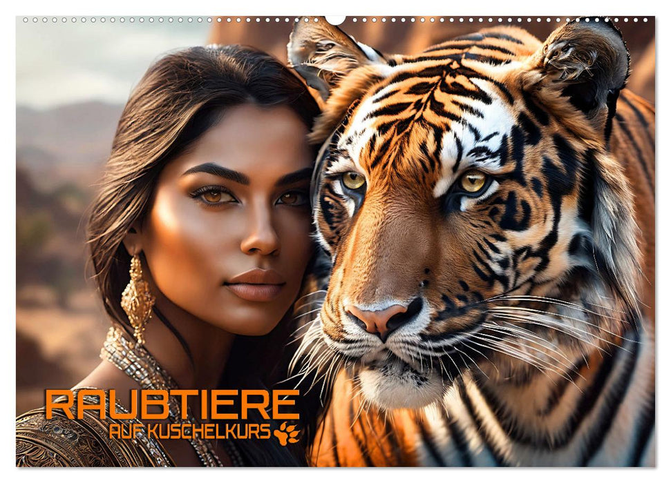 Raubtiere auf Kuschelkurs (CALVENDO Wandkalender 2026)