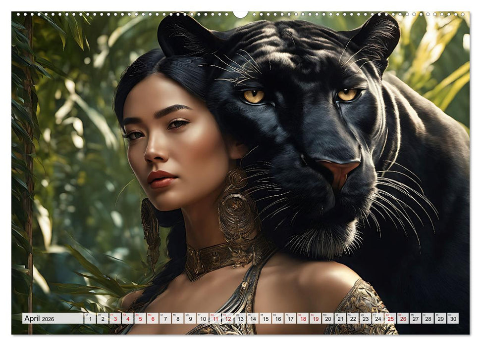 Raubtiere auf Kuschelkurs (CALVENDO Wandkalender 2026)