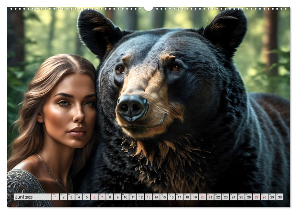 Raubtiere auf Kuschelkurs (CALVENDO Wandkalender 2026)