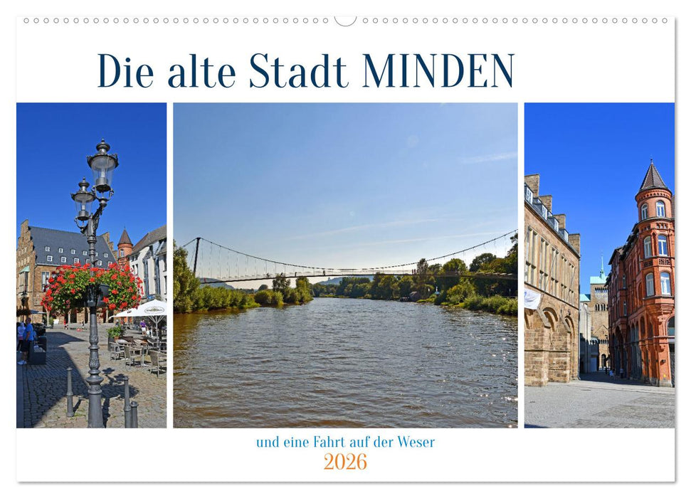Die alte Stadt MINDEN (CALVENDO Wandkalender 2026)