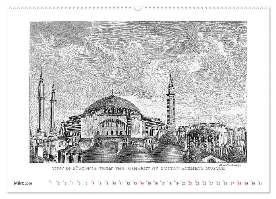 Istanbul - Hauptstadt des osmanischen Reiches seit 1453 (CALVENDO Wandkalender 2026)