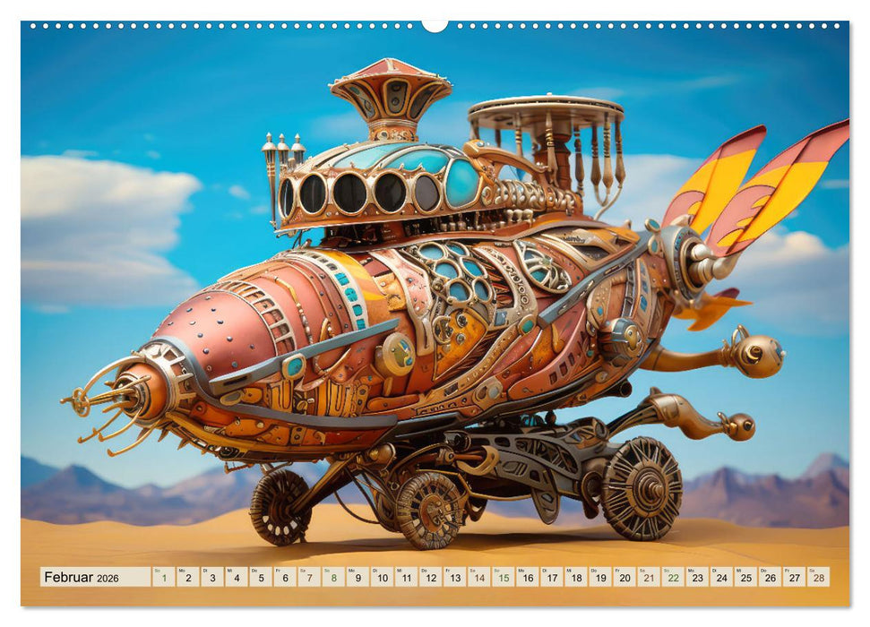 Luftschiff-Fantasie (CALVENDO Premium Wandkalender 2026)