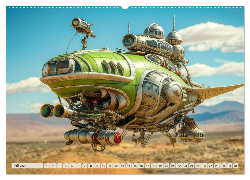Luftschiff-Fantasie (CALVENDO Premium Wandkalender 2026)
