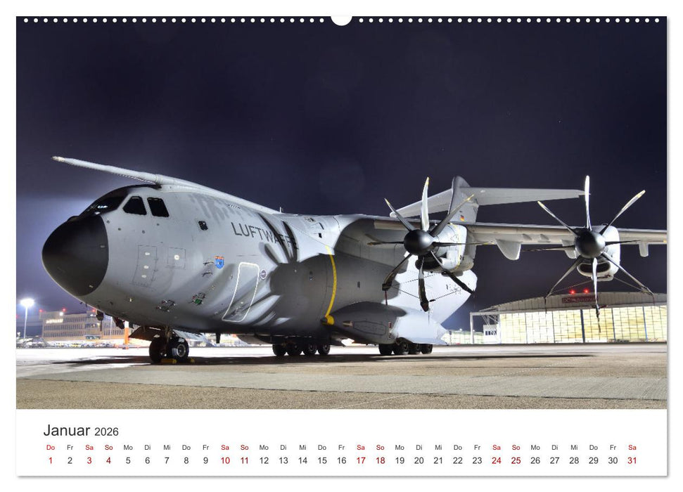 Flugzeugimpressionen auf dem Flughafen (CALVENDO Premium Wandkalender 2026)
