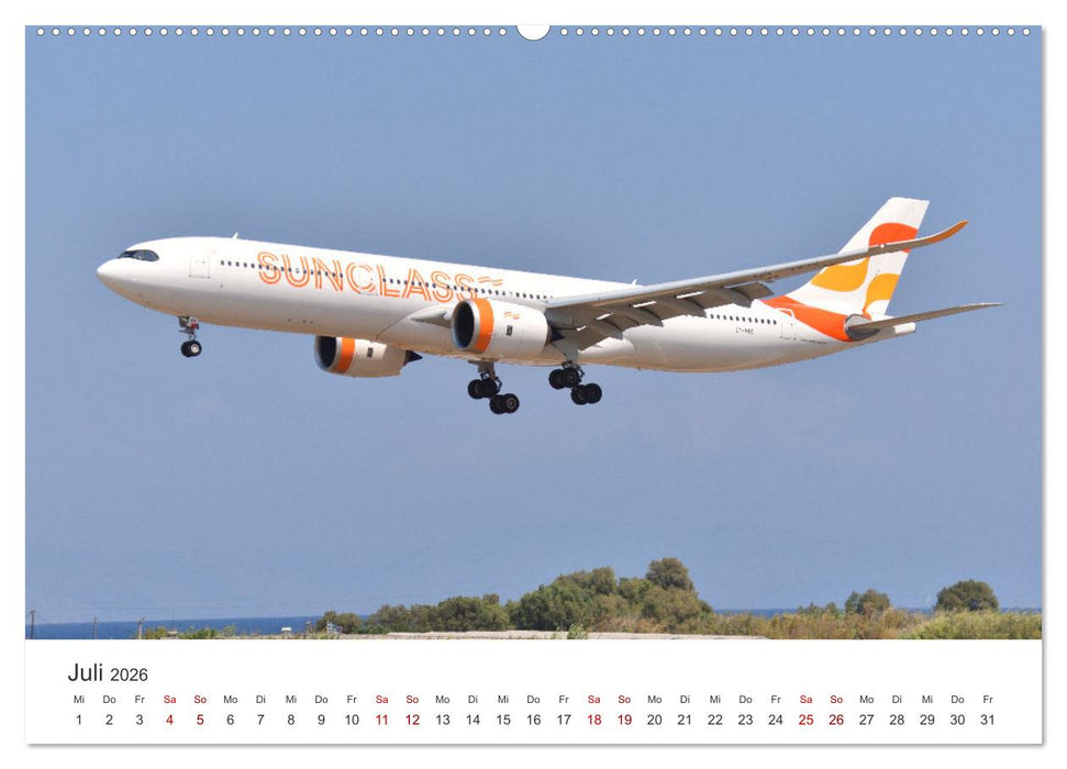 Flugzeugimpressionen auf dem Flughafen (CALVENDO Premium Wandkalender 2026)