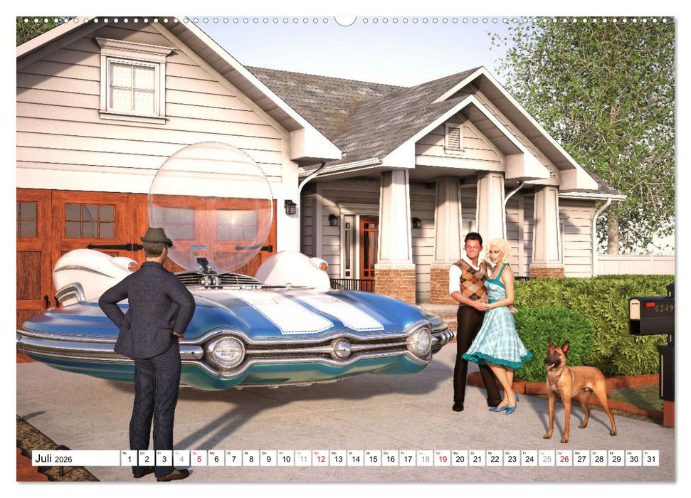 50s Future - Retro SciFi (CALVENDO Premium Wandkalender 2026)