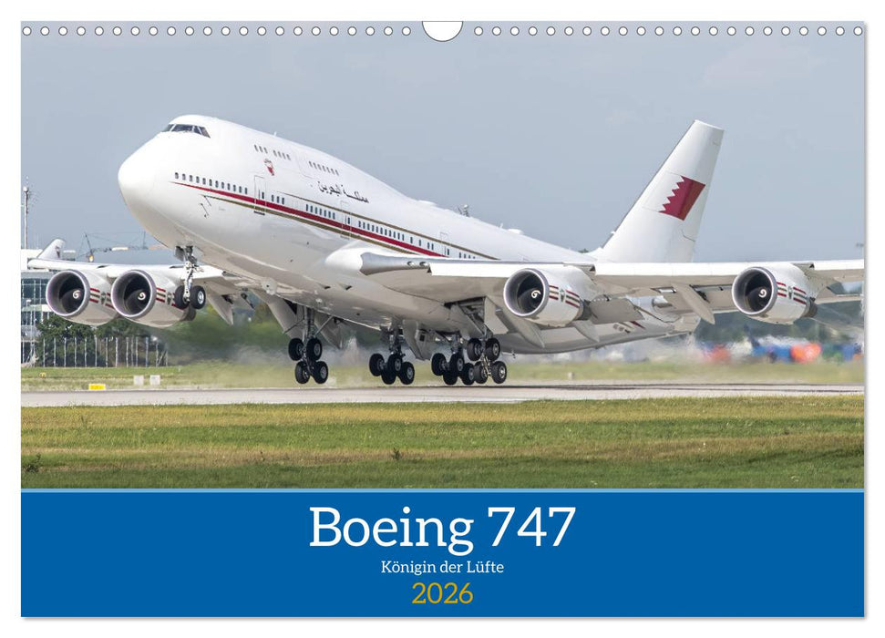 Boeing 747 Kalender (CALVENDO Wandkalender 2026)
