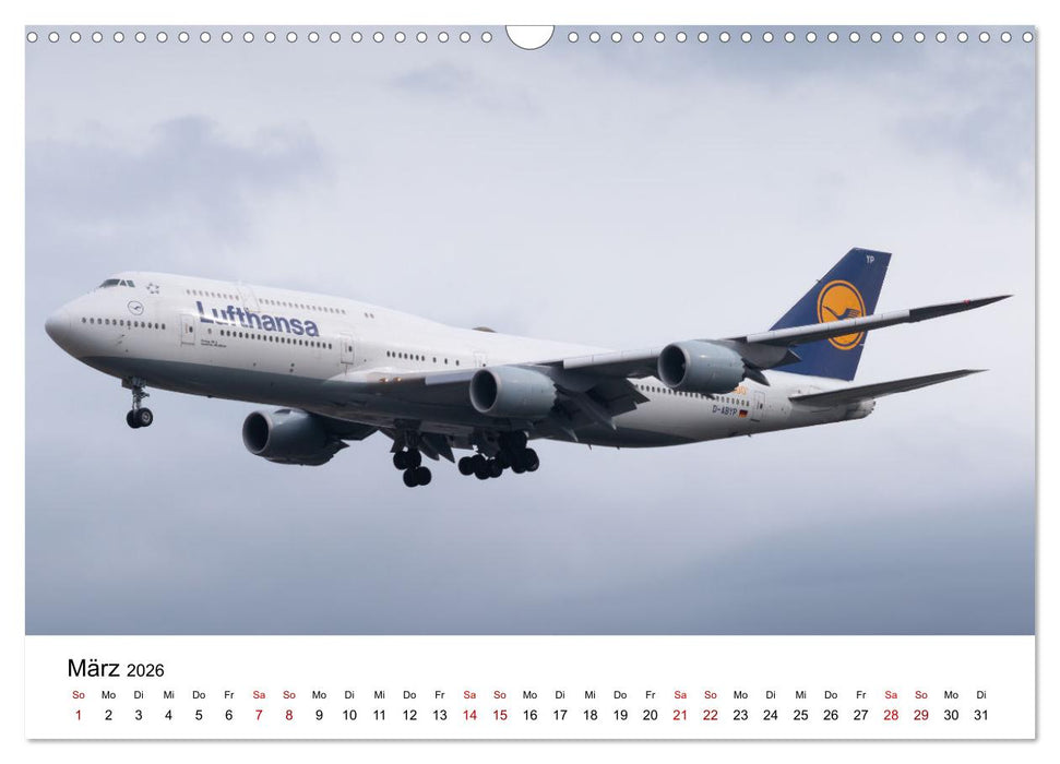 Boeing 747 Kalender (CALVENDO Wandkalender 2026)