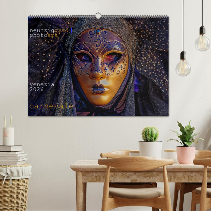 neunziggrad I photoart: venezia carnevale (CALVENDO Wandkalender 2026)