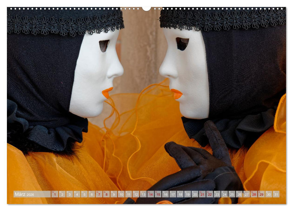neunziggrad I photoart: venezia carnevale (CALVENDO Wandkalender 2026)