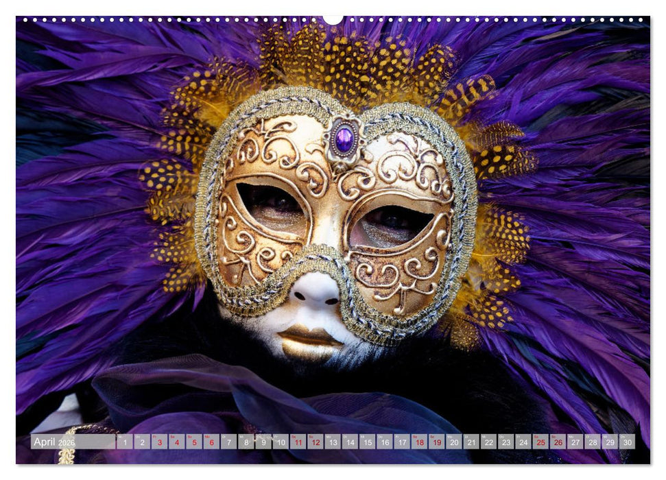 neunziggrad I photoart: venezia carnevale (CALVENDO Wandkalender 2026)