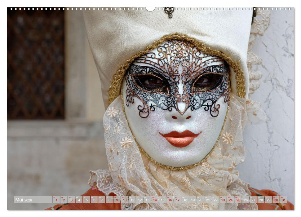 neunziggrad I photoart: venezia carnevale (CALVENDO Wandkalender 2026)