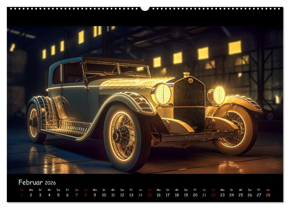 Surreale Oldtimer (CALVENDO Premium Wandkalender 2026)